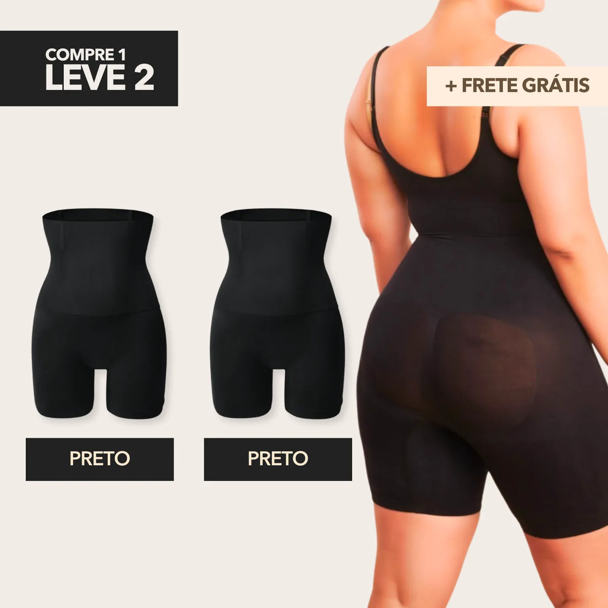 Depois de usar a bermuda modeladora